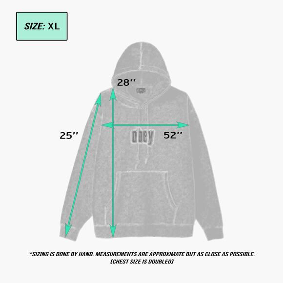 OBEY "Warp" Hooded Pullover Sweater (Lavender | Size XL) - Picture 4 of 4